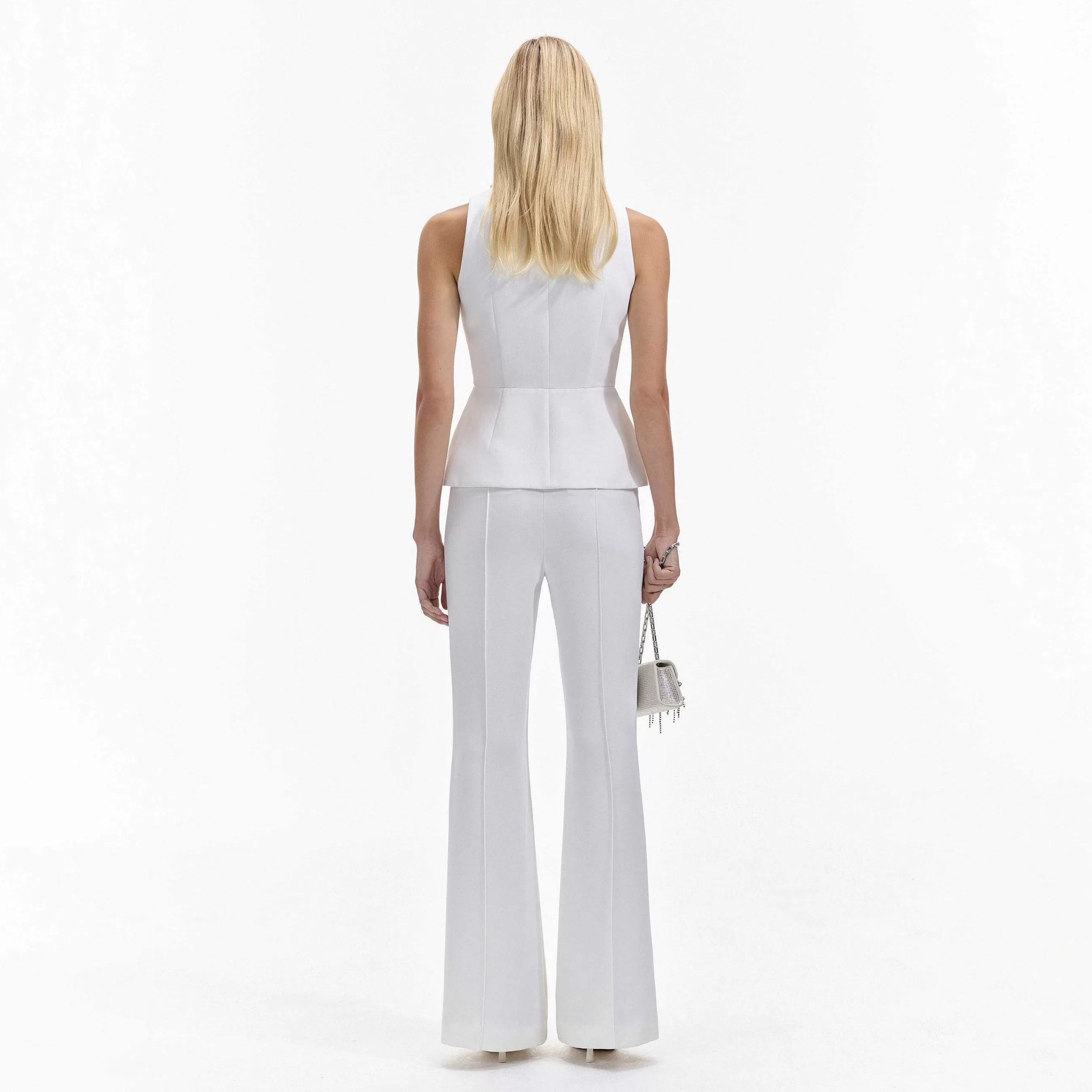 Self-portrait Jumpsuits>Creme Skreddersydd Jumpsuit