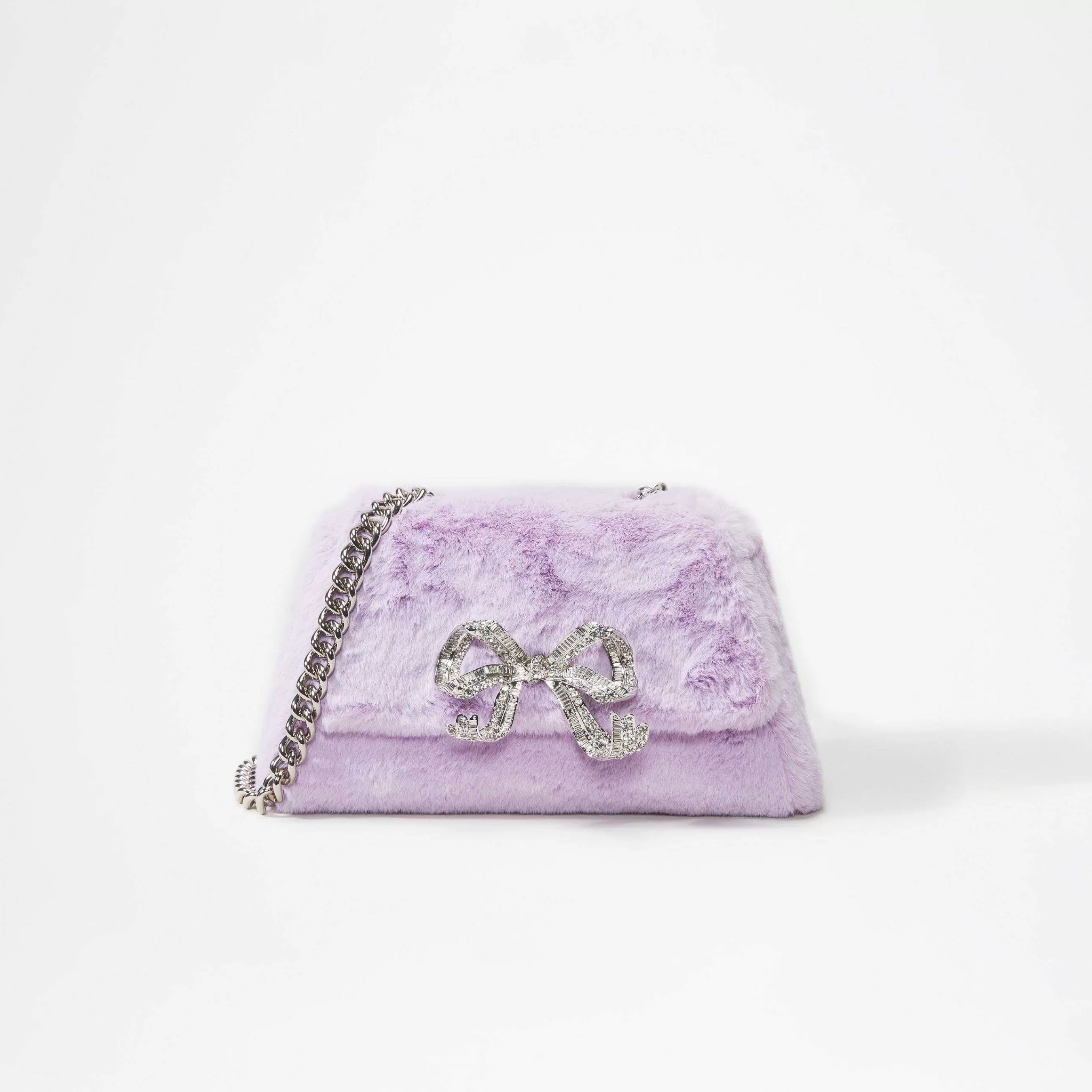 Self-portrait Håndvesker>Lilac Fluffy Bow Mini Bag