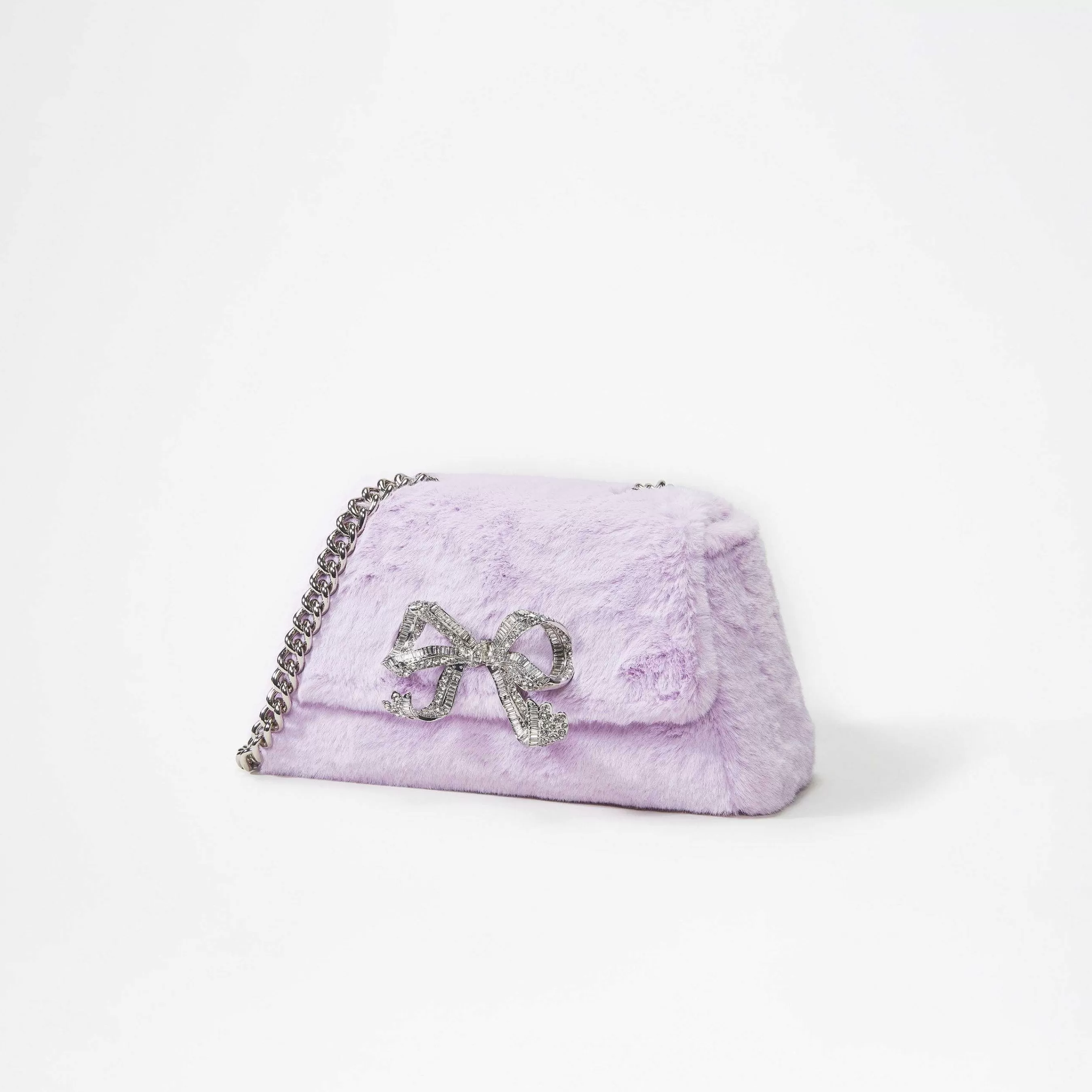 Self-portrait Håndvesker>Lilac Fluffy Bow Mini Bag